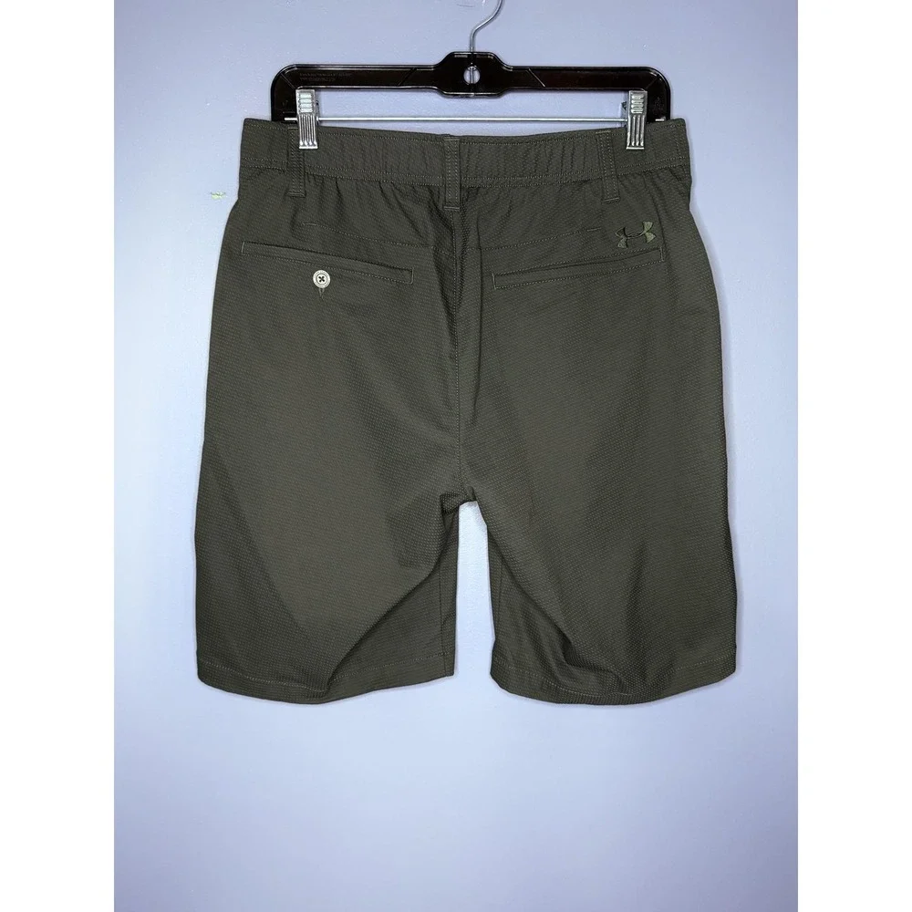 Under Armour Match Play Vented Golf Shorts Mens 32 Green Chino Performance Light